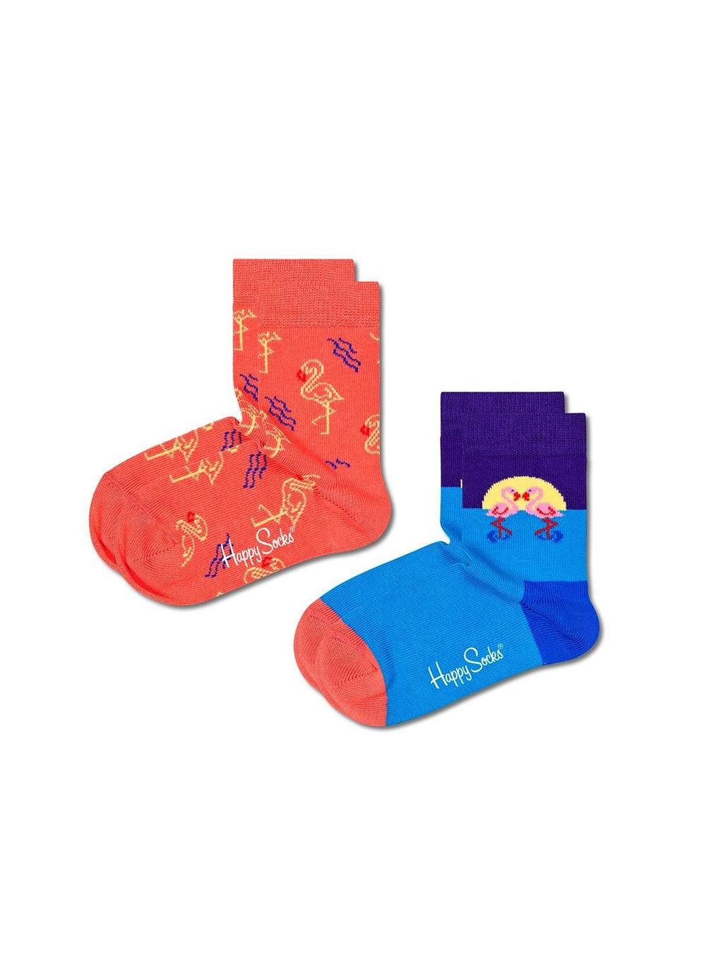 2-Pack Kids Flamingo Socks - Image 1