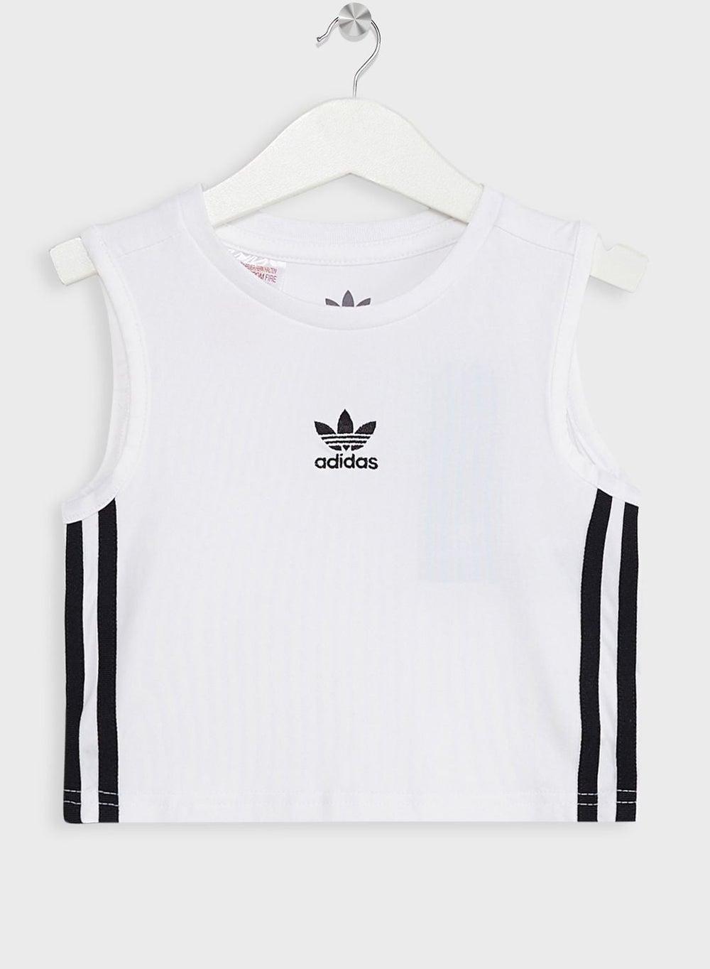adidas Adicolor Crop Tank Top for Girls - Image 1