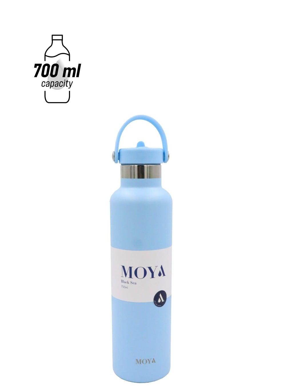 Moya Black Sea 700ml Insulated Water Bottle, Powder Blue - Image 1