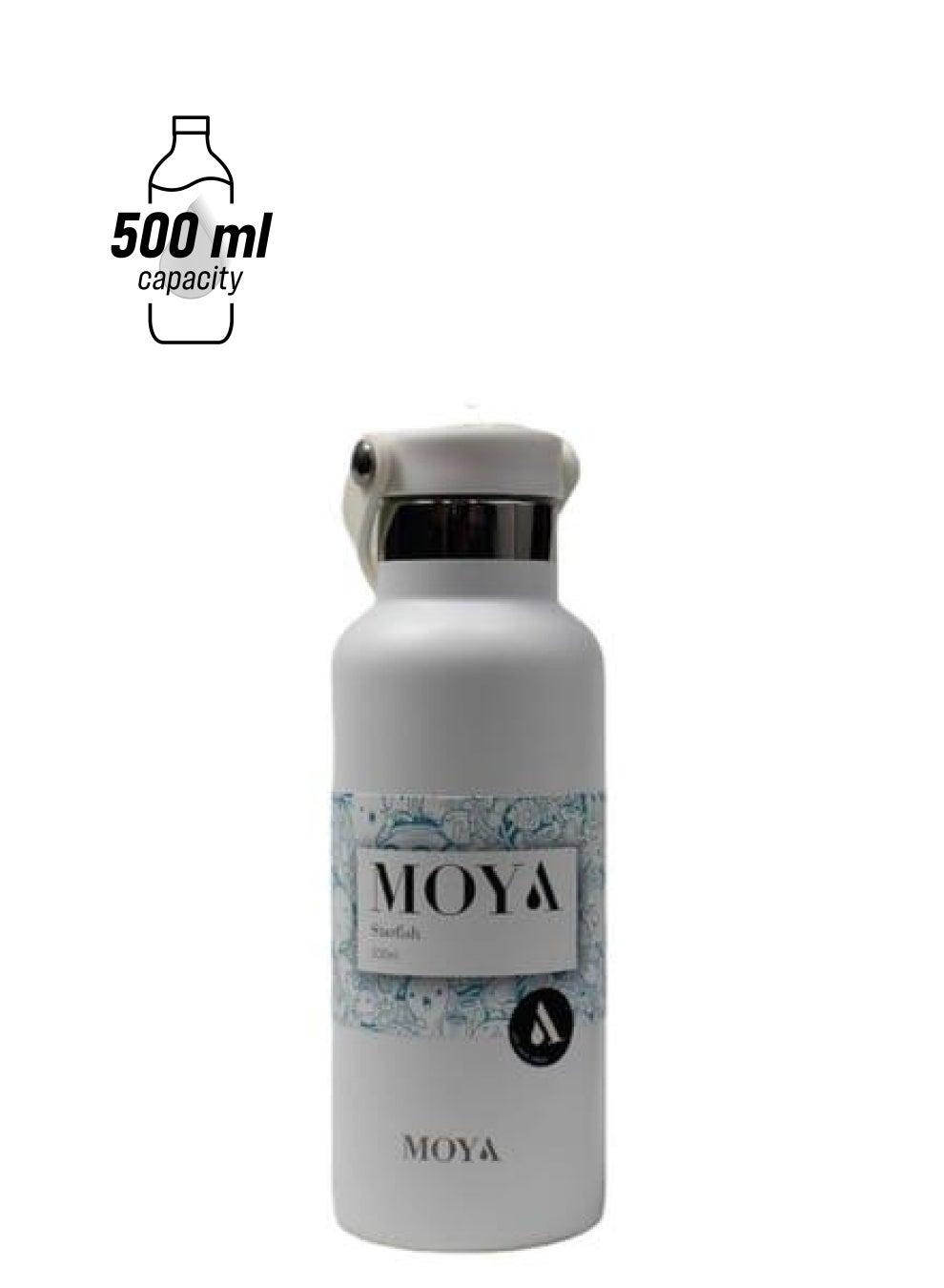 Moya Starfish 500ml Insulated Sustainable White Water Bottle - Image 1