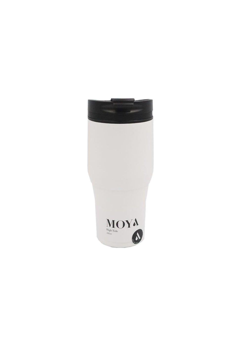 Moya High Tide 380ml Black/White Travel Coffee Mug - Image 1