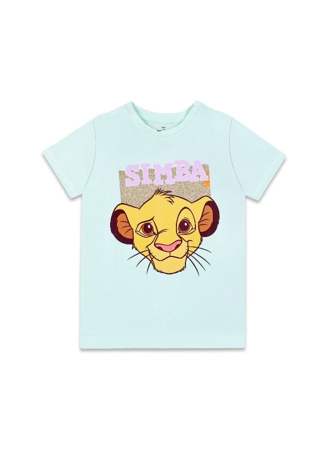 Disney Lion King Girls' Short Sleeve Graphic T-Shirt - Image 1