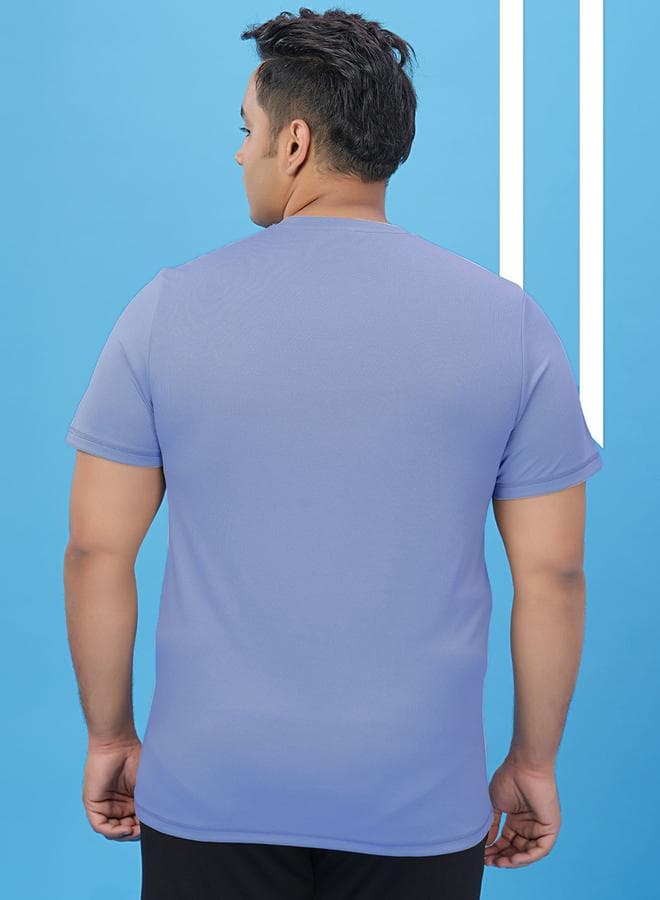 Technosport Plus Size Solid Round Neck Slim Fit T-Shirt - Image 1