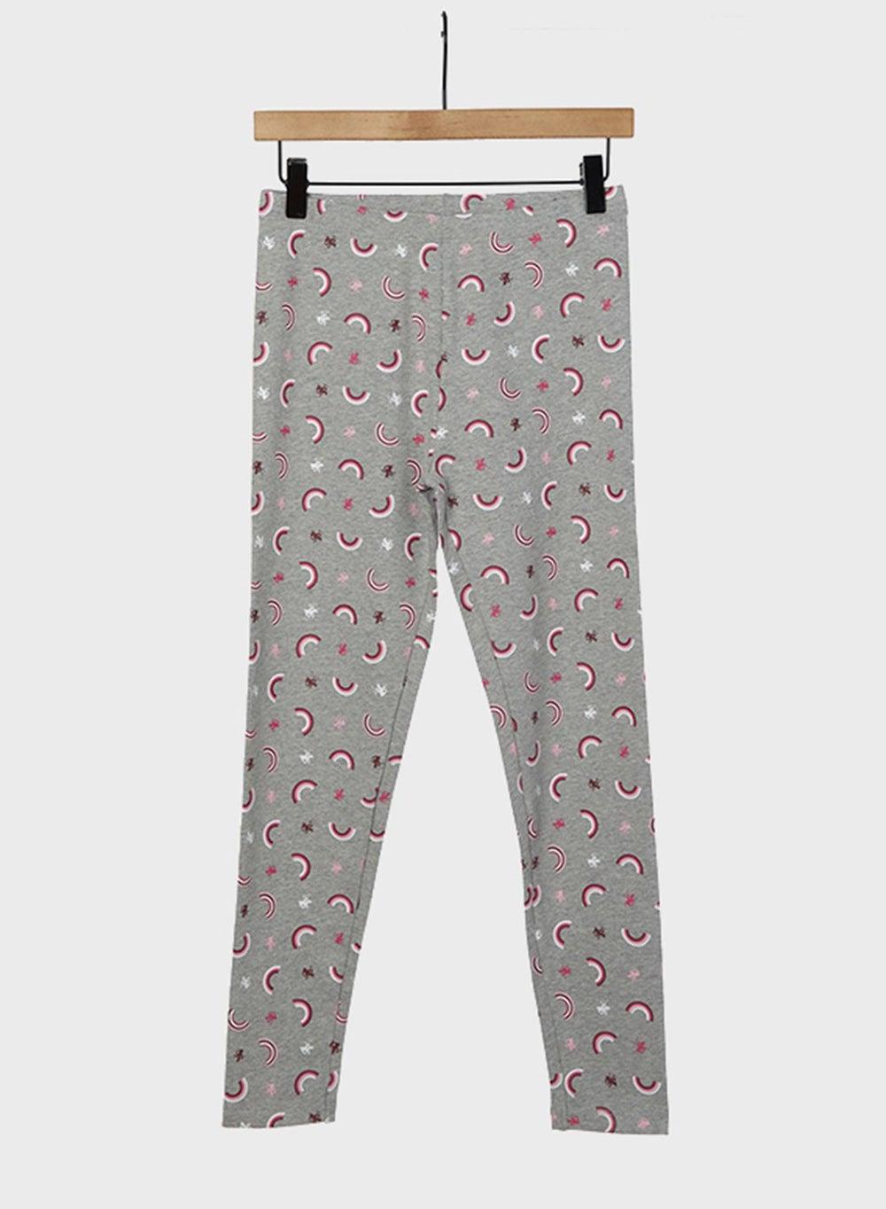 Kids Essential Sweatpants with Contrast Graphic Prints - Image 1