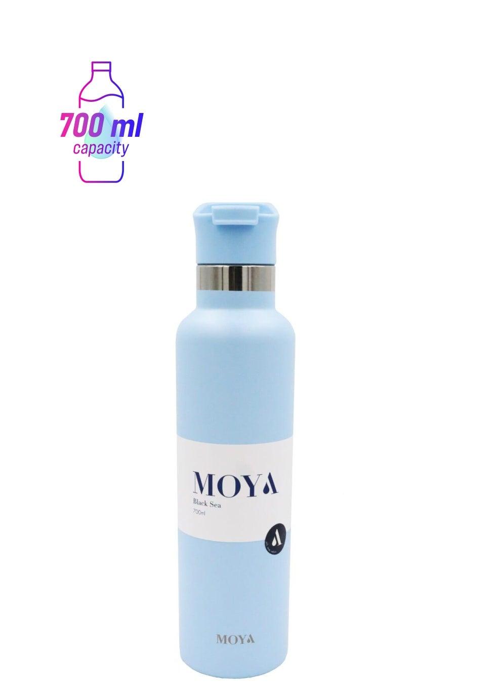 Moya Black Sea 700ml Insulated Water Bottle, Powder Blue - Image 1