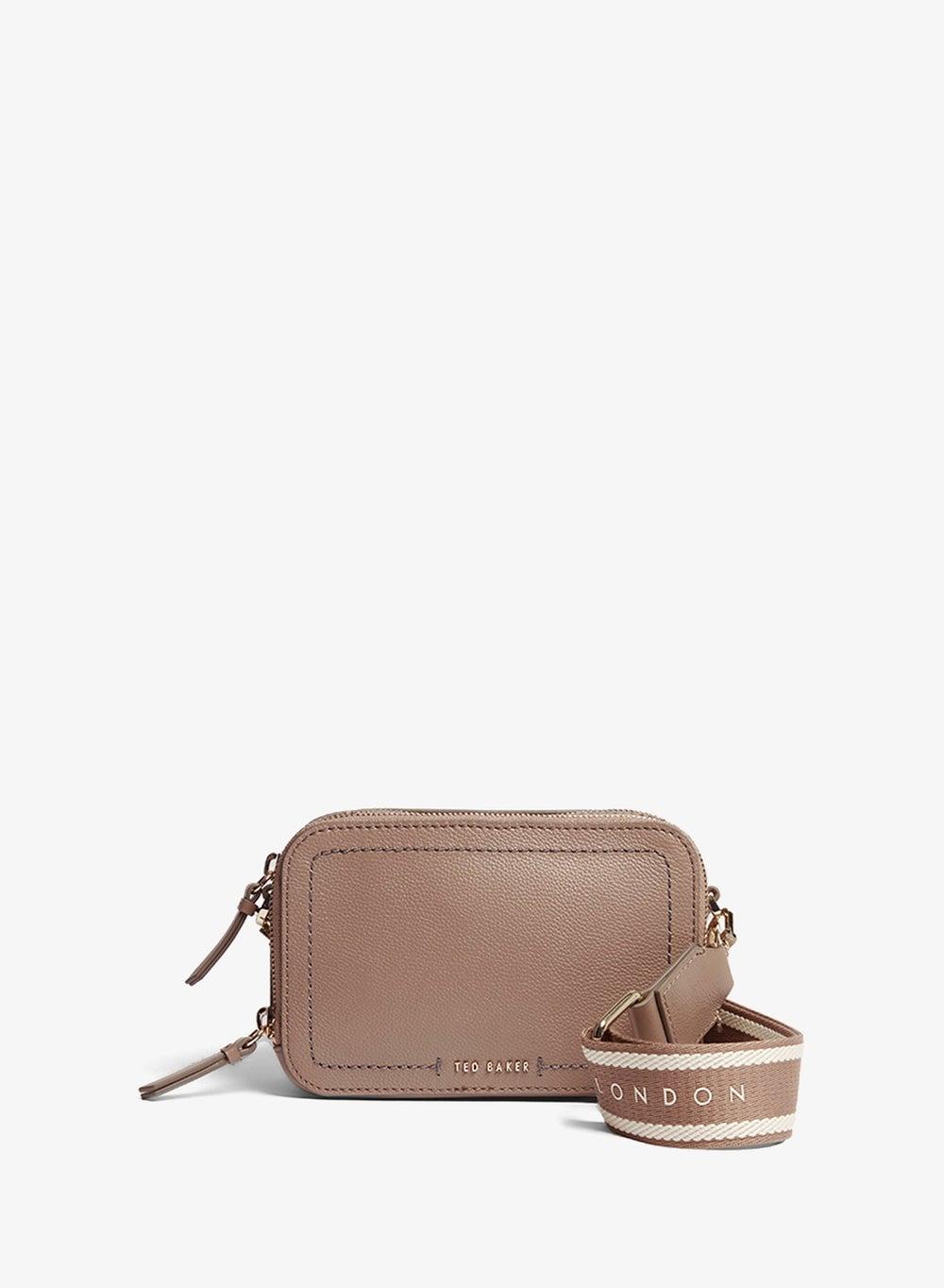 Linzie Webbing Camera Bag with Striped Strap - Image 1