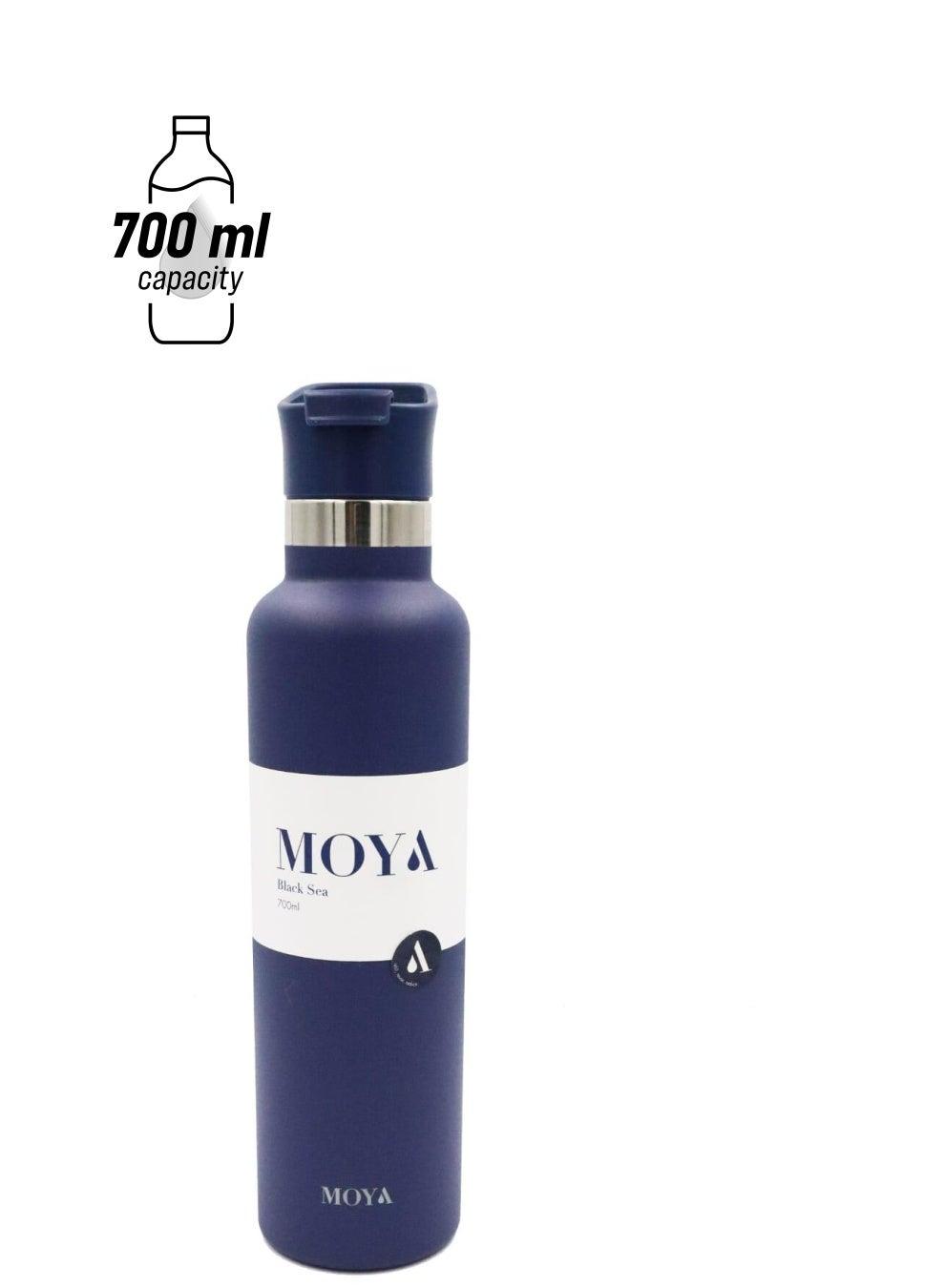 Moya Black Sea 700ml Insulated Navy Spout Lid Bottle - Image 1