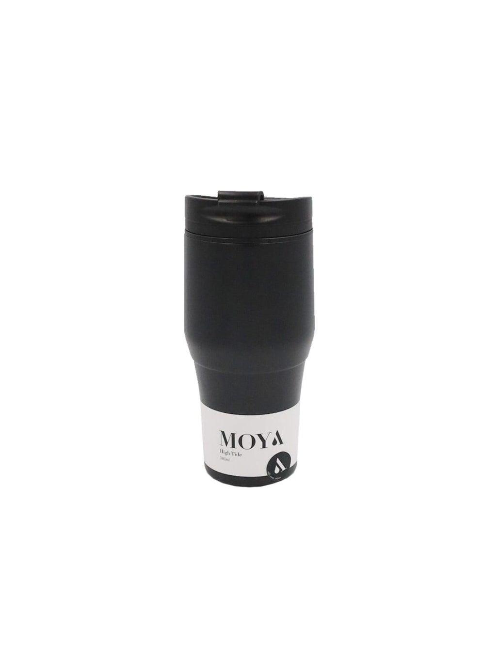 Moya High Tide 380ml Black Travel Coffee Mug - Image 1