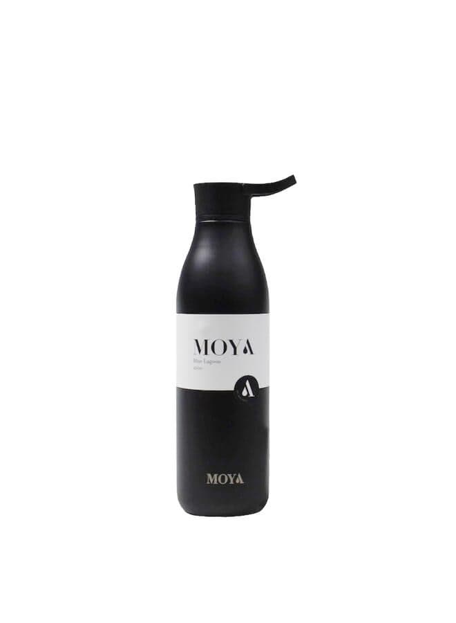 Moya Blue Lagoon 460ml Black Sustainable Water Bottle - Image 1