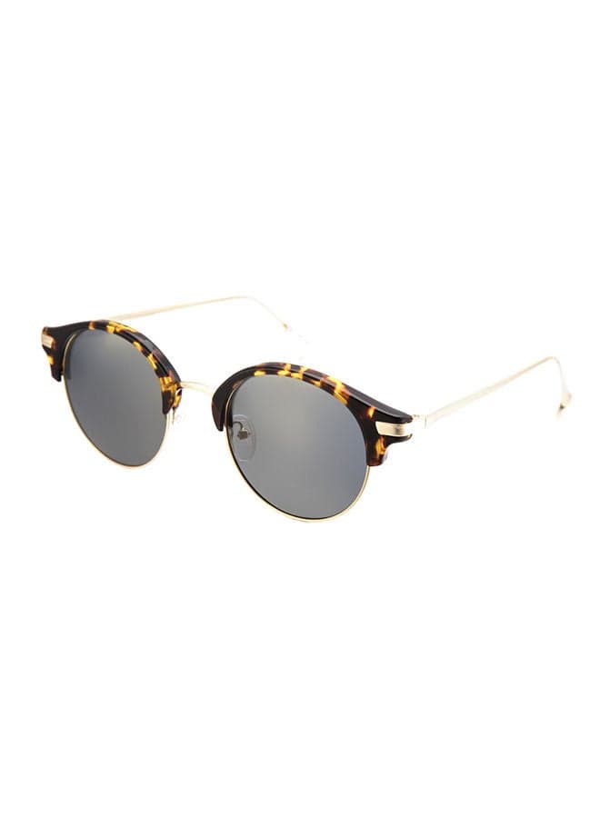 Brown Yellow Clubmaster Women’s Sunglasses - Image 1