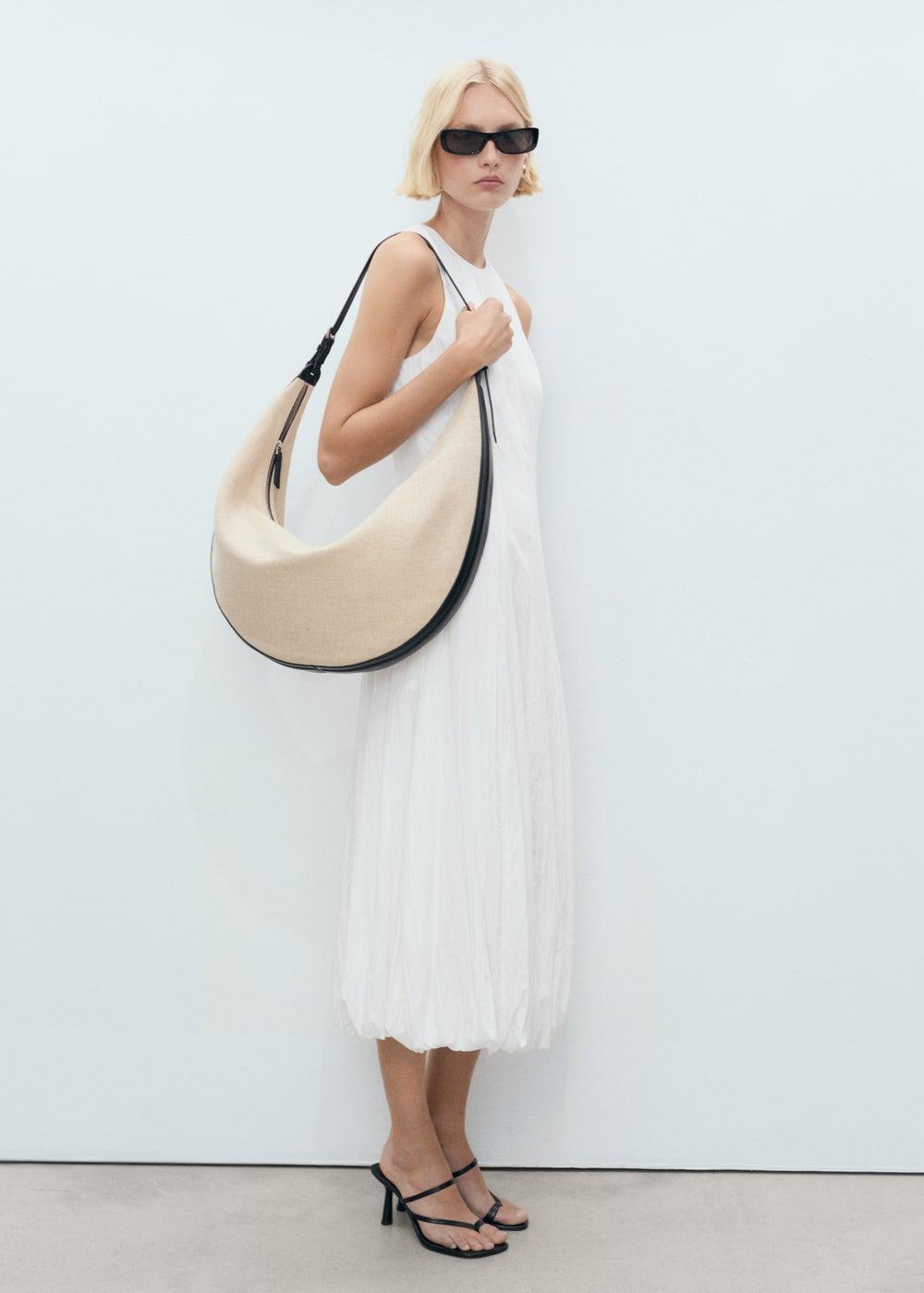 Long Balloon Dress with Bubble Hem - Image 1