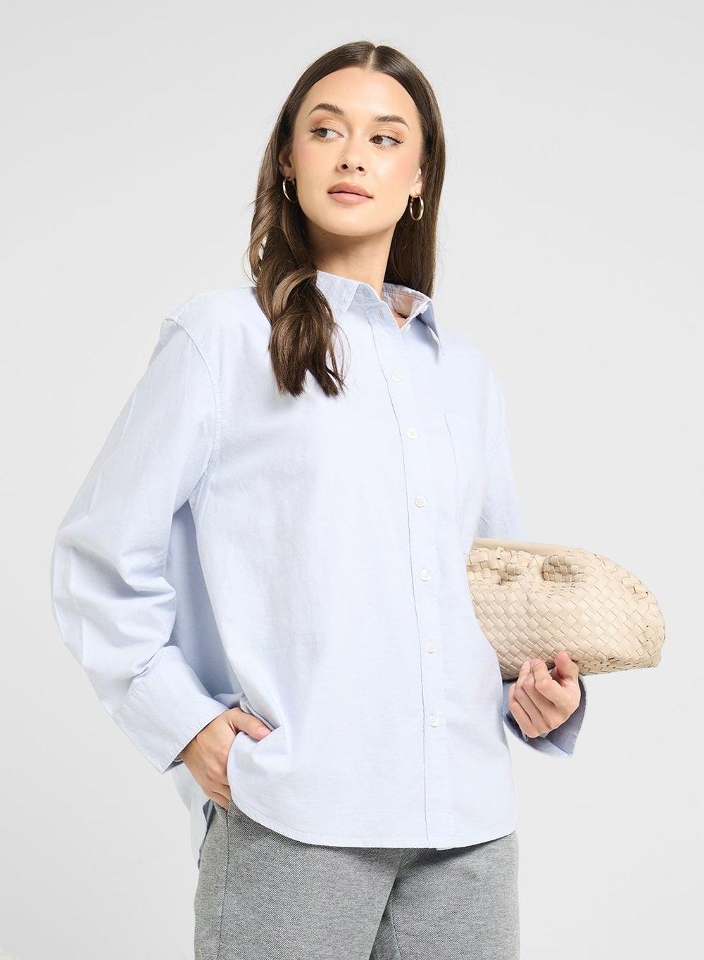 Essential Oxford Fit Button Down Shirt - Image 1
