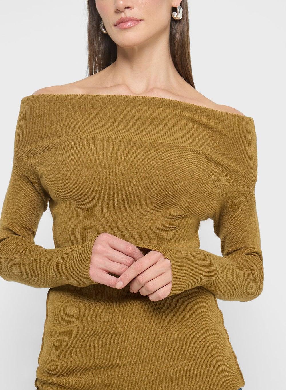 Off Shoulder Sweater for Effortless Everyday Style - Image 1