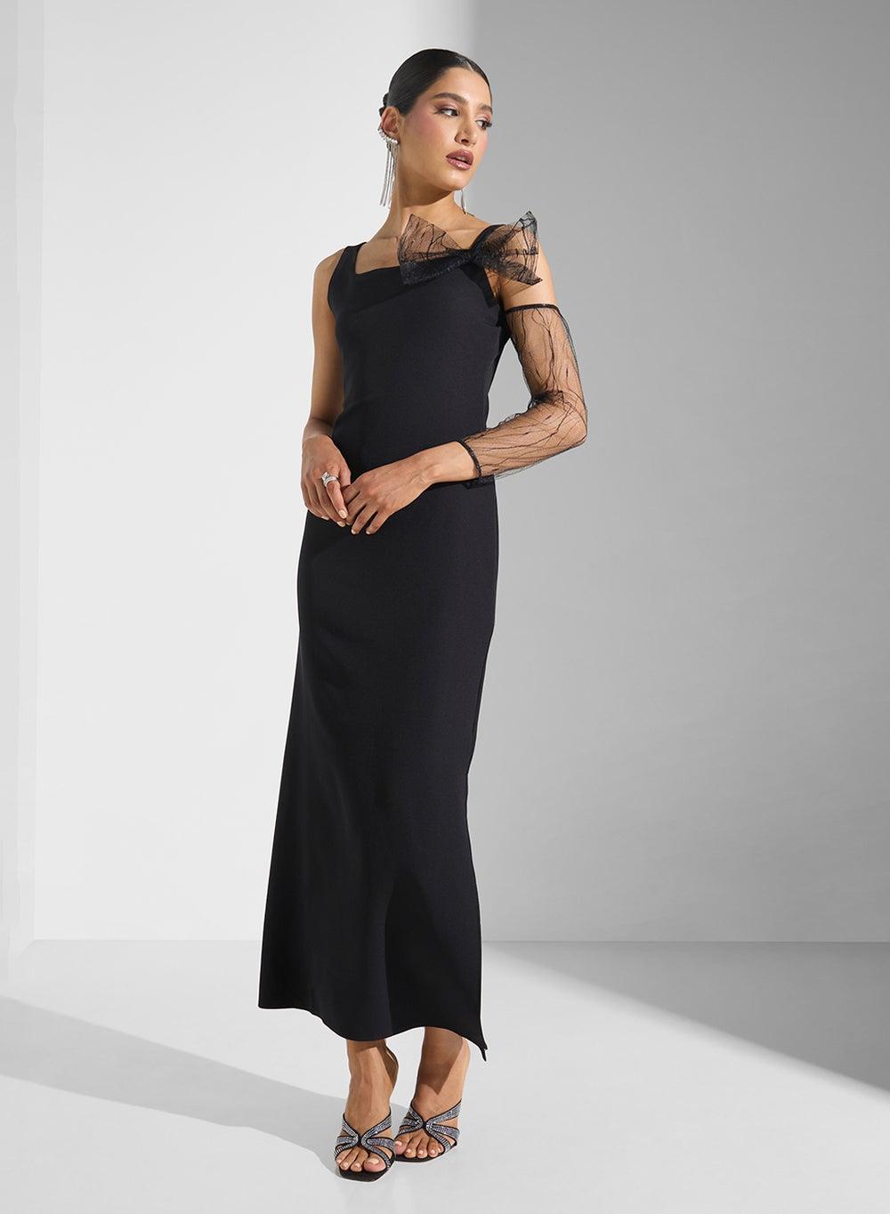 Embellished Sleeve Maxi Dress - Image 1