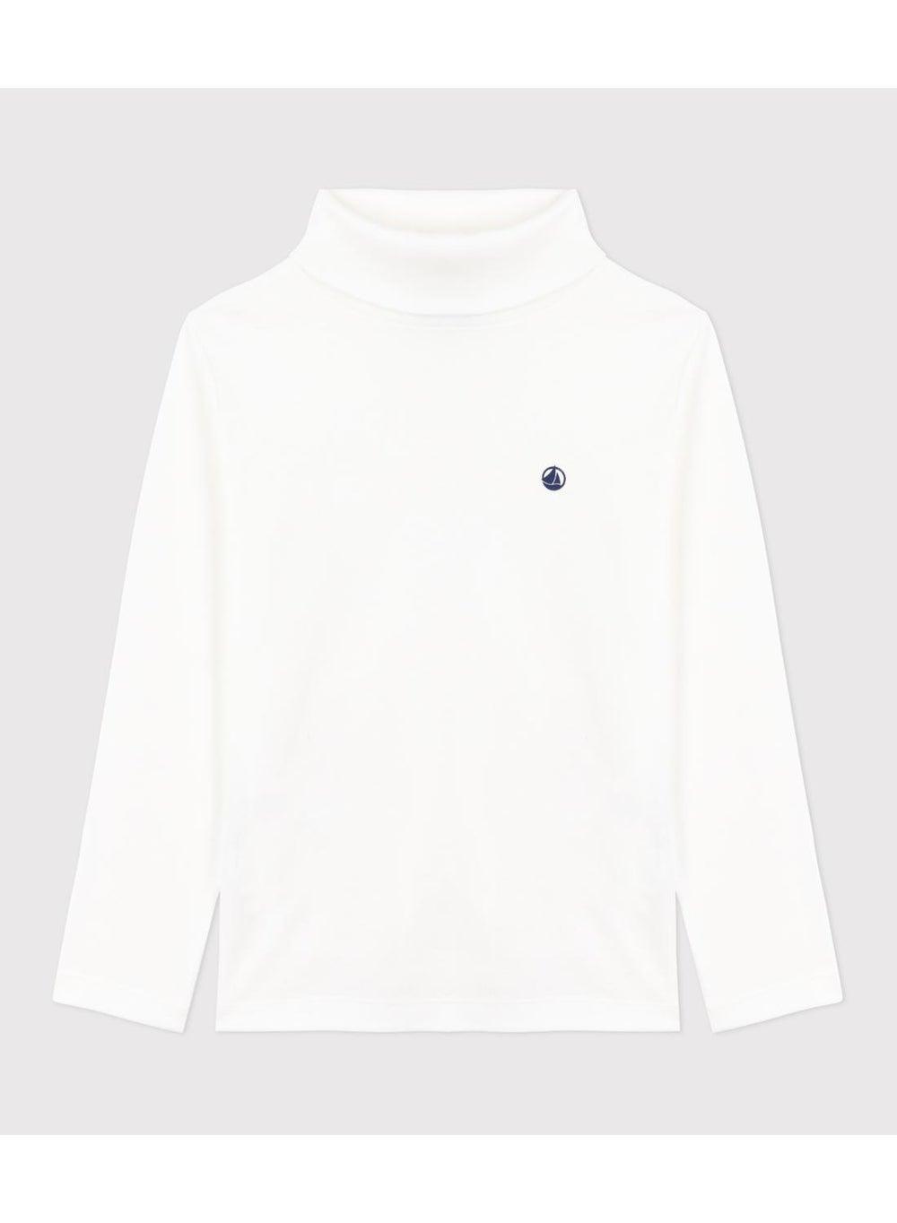 Children's Plain Cotton Rollneck Top - Image 1