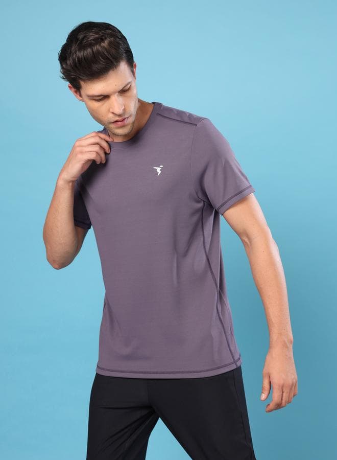 Technosport Plus Size Solid Slim Fit T-Shirt TECHNOCOOL+ - Image 1