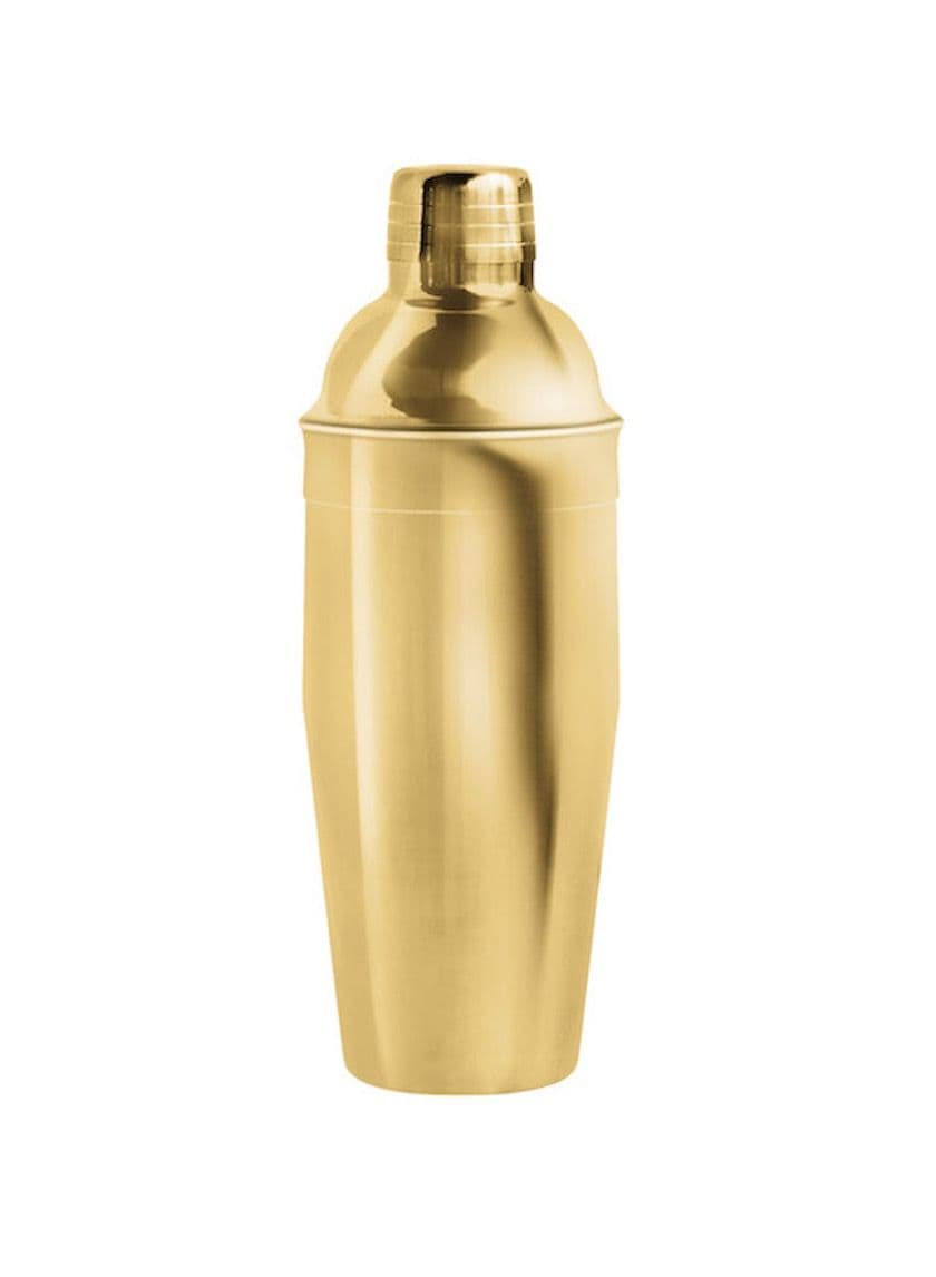 Gold Stainless Steel Cobbler Cocktail Shaker - Image 1