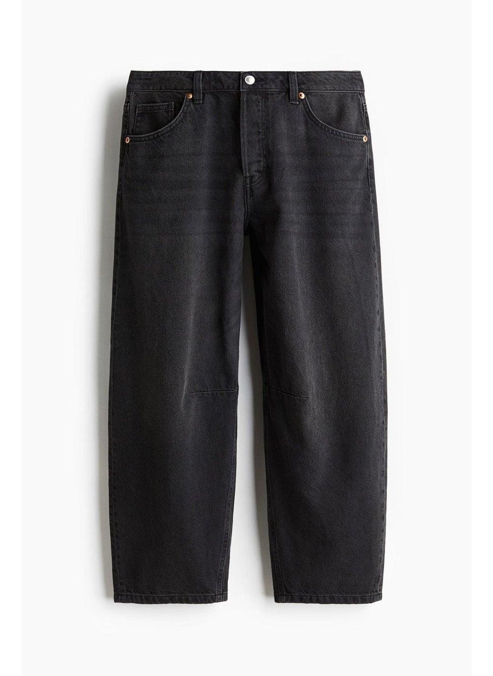 Barrel High Cropped High-Waist Jeans - Image 1