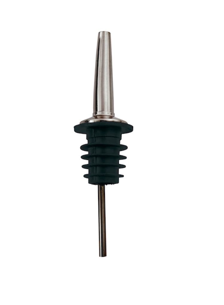 Metallic Black Stainless Steel Liquor Pourer - Image 1