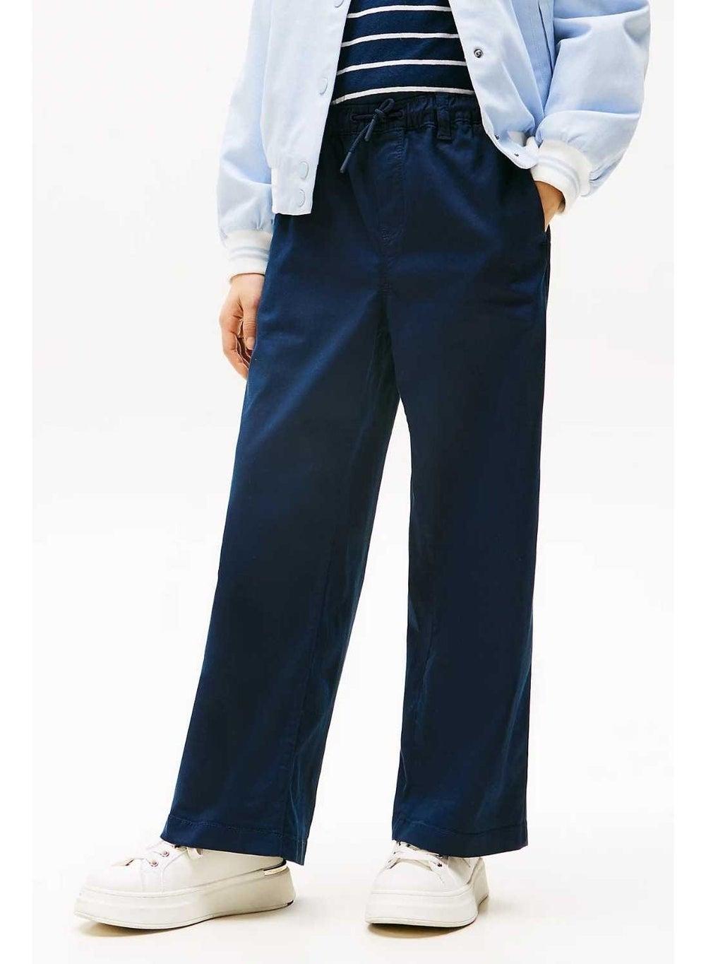 Embroidered Wide Leg Trousers for Girls - Image 1