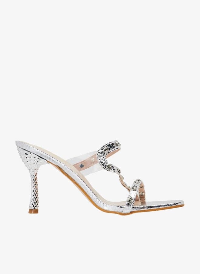 Embellished Heeled Sandal - Image 1