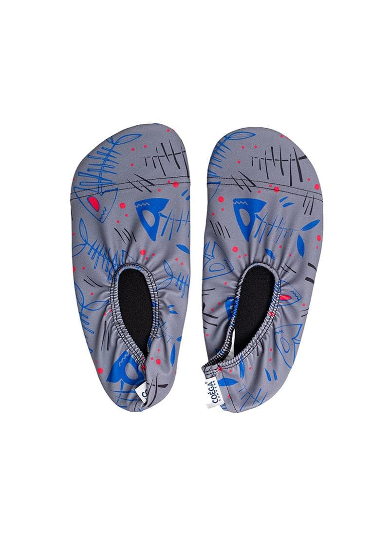 COEGA Boys Blue Black Fish Pool Shoes - Image 1