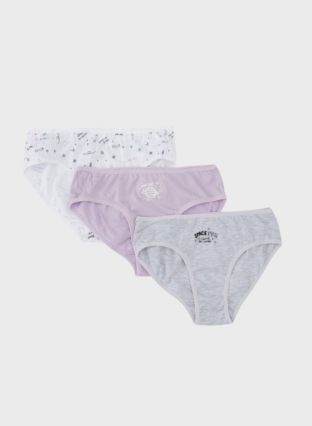 Girl 3 Piece Full Brief Panty Set - Image 1