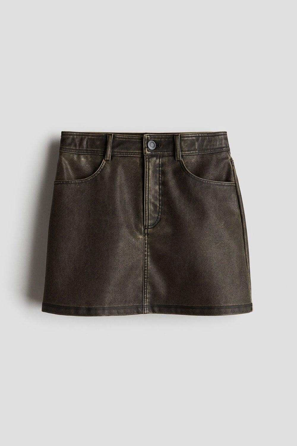 Girls Coated Skirt with Adjustable Waist - Image 1