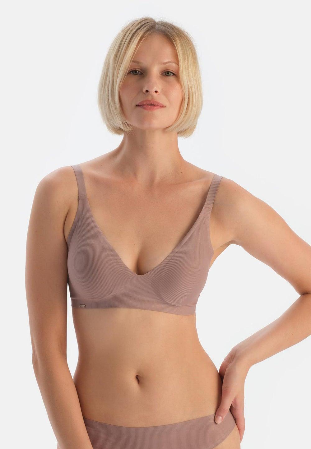 Brown Non Padded Wired Soft Bra - Image 1