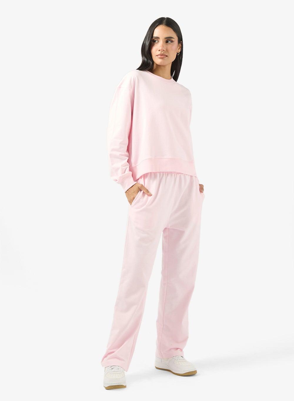 Crew Neck Sweatshirt & Sweatpant Set - Image 1
