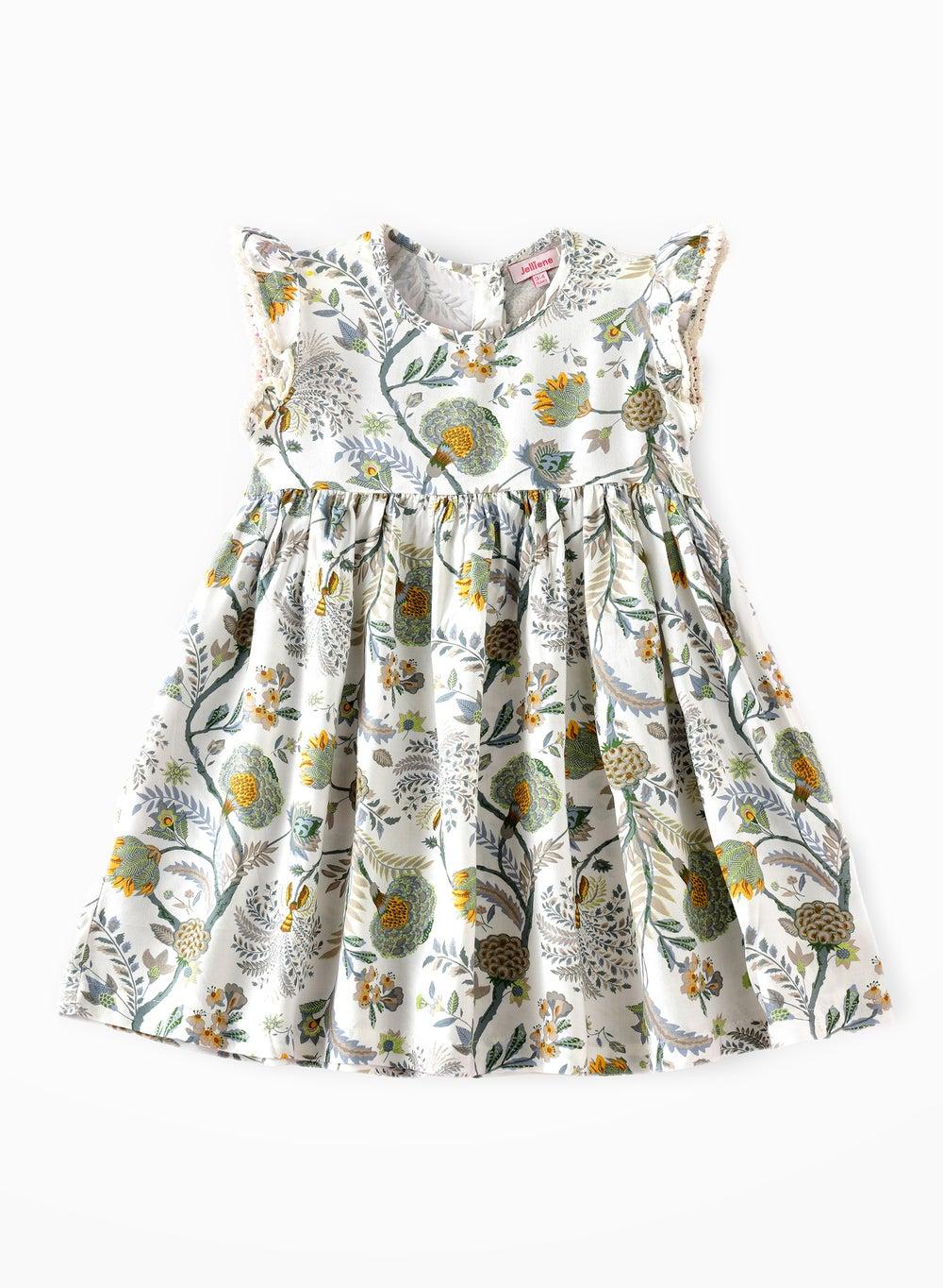 Sunshine Sprinkles Girls' Flowy Viscose Dress - Image 1