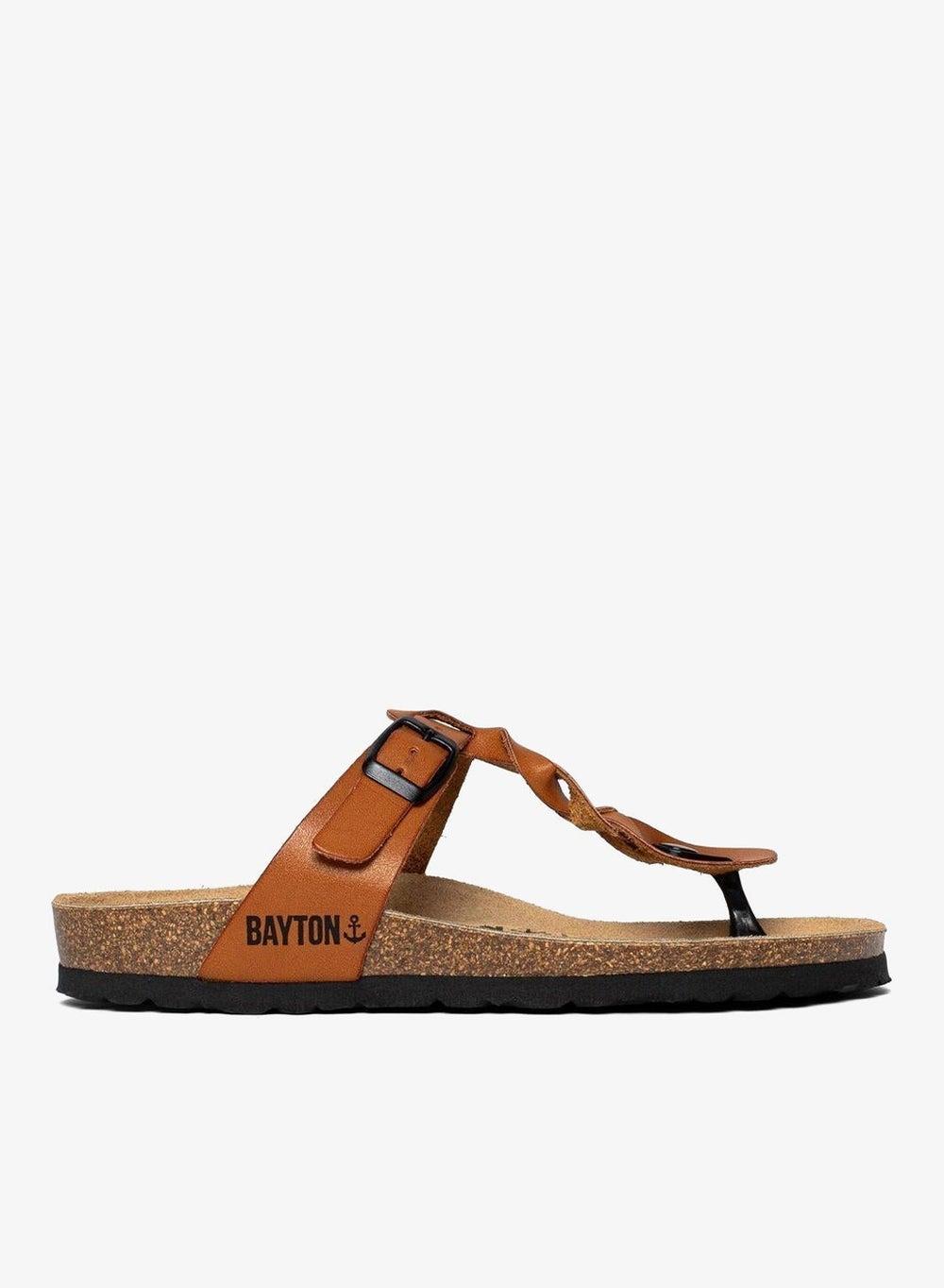 Huelva Minimal Round Toe Flat Sandals - Image 1