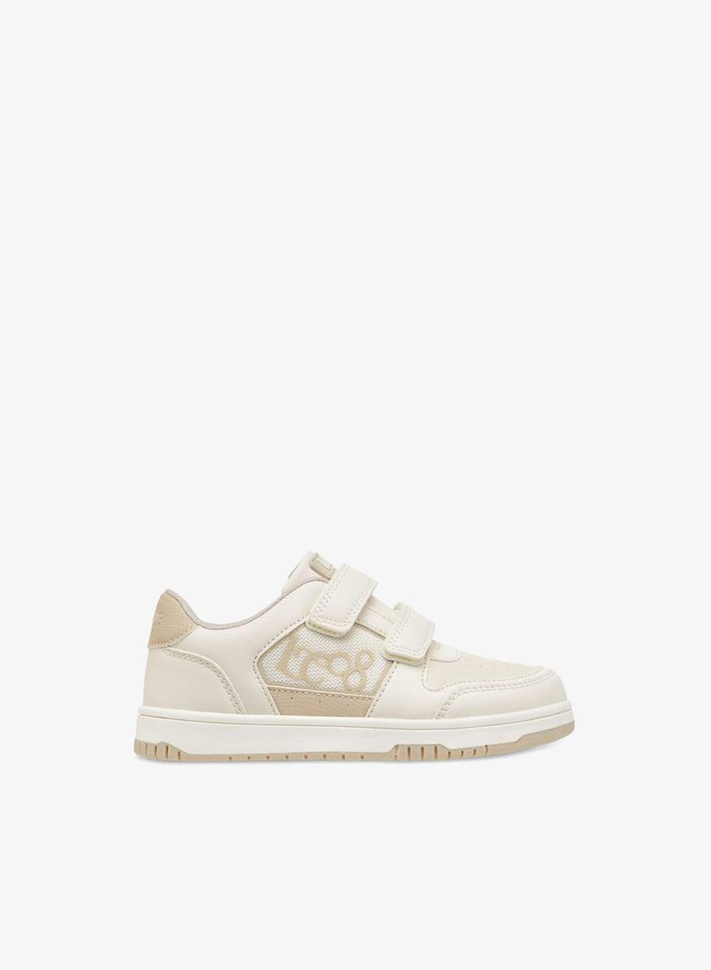 Boy's Logo Applique Sneakers with Hook and Loop Closure - Image 1