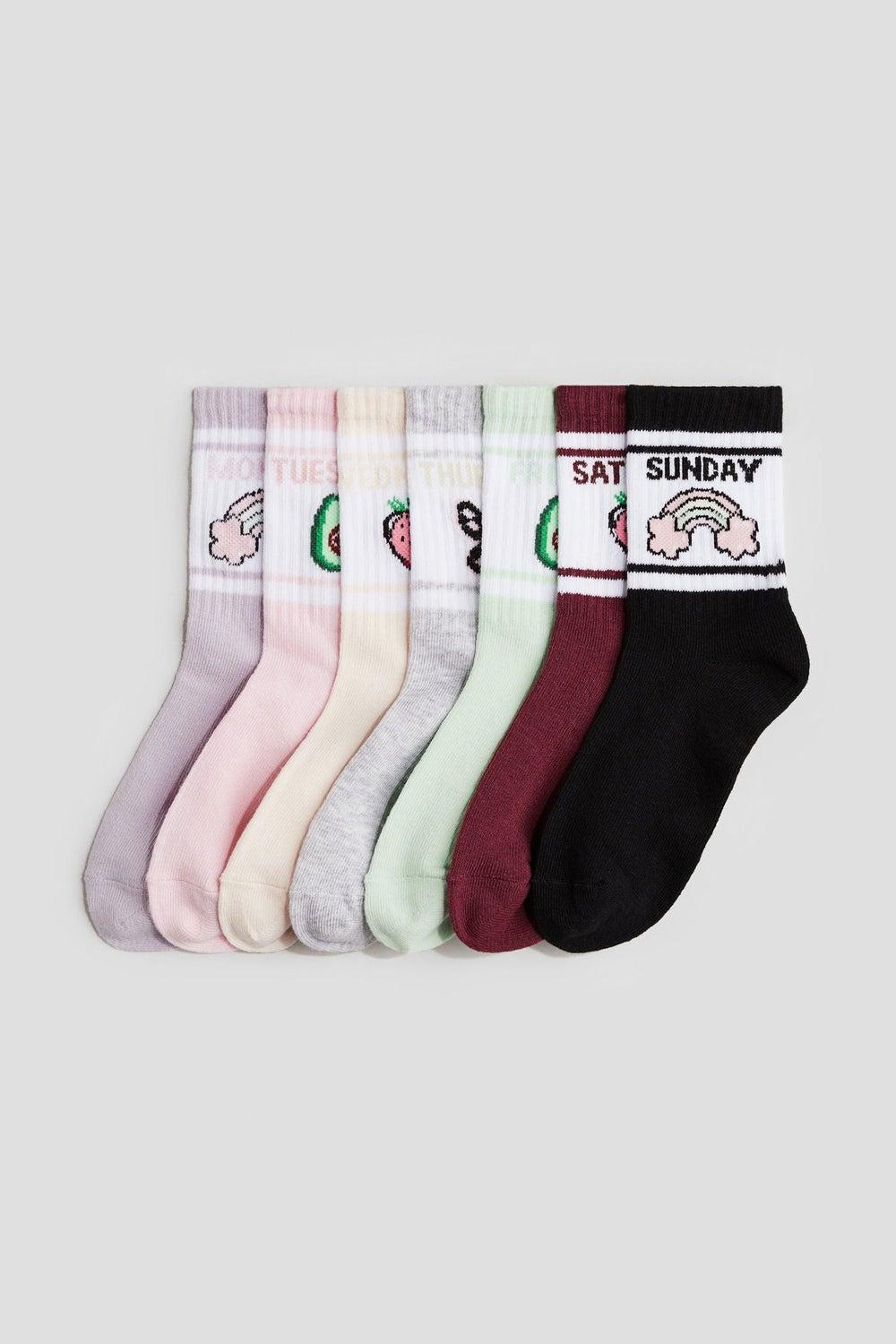 7-Pack Fine-Knit Cotton Blend Boys' Socks - Image 1