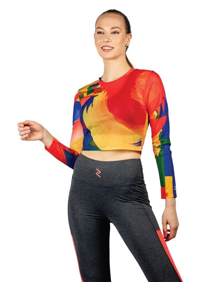 Women's Mesh Crop Top - Image 1