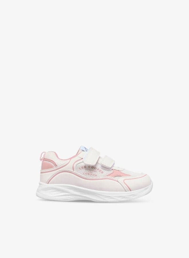 Girls’ Panelled Hook and Loop Sneakers for Toddlers - Image 1
