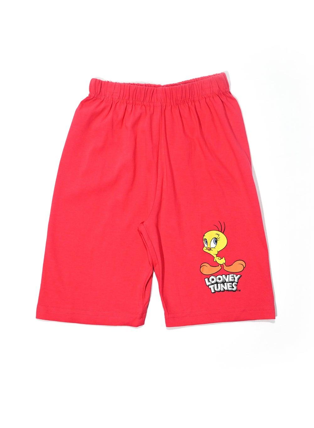 Looney Tunes Boys Cargo Shorts with Character Graphics - Image 1