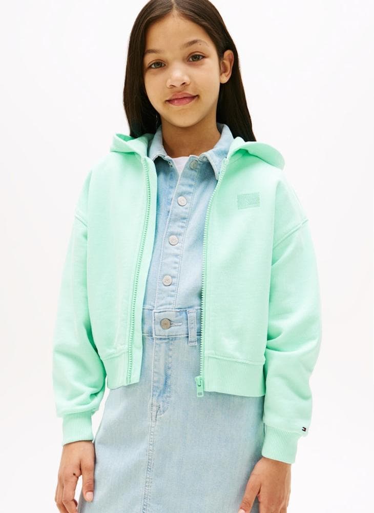 Kids Tonal Flag Zip-Through Hoodie - Image 1