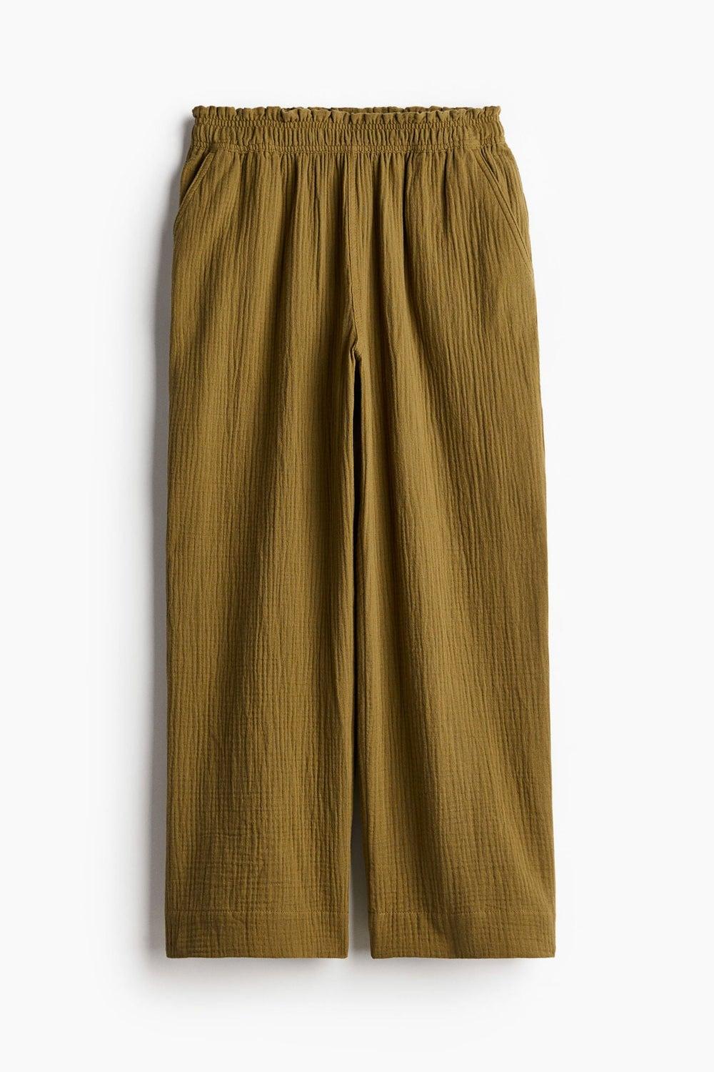 Paper Bag Waist Ankle-Length Trousers - Image 1