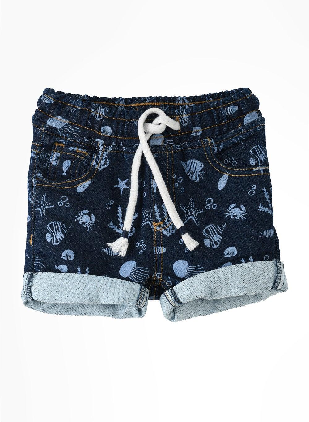 Printed Casual Mid-Rise Shorts for Boys - Image 1