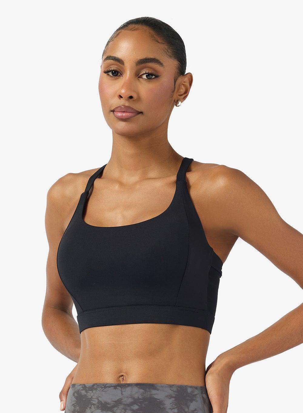 Medium Support Sports Bra with Mesh Detail - Image 1