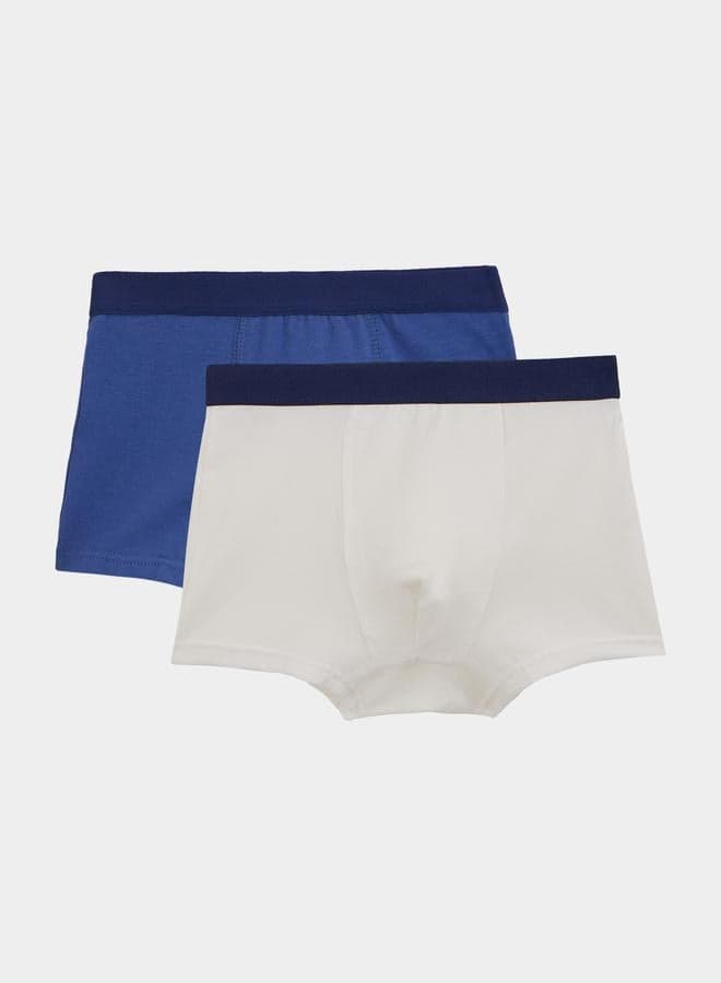 Set of 2 Solid Boxers for Girls - Image 1