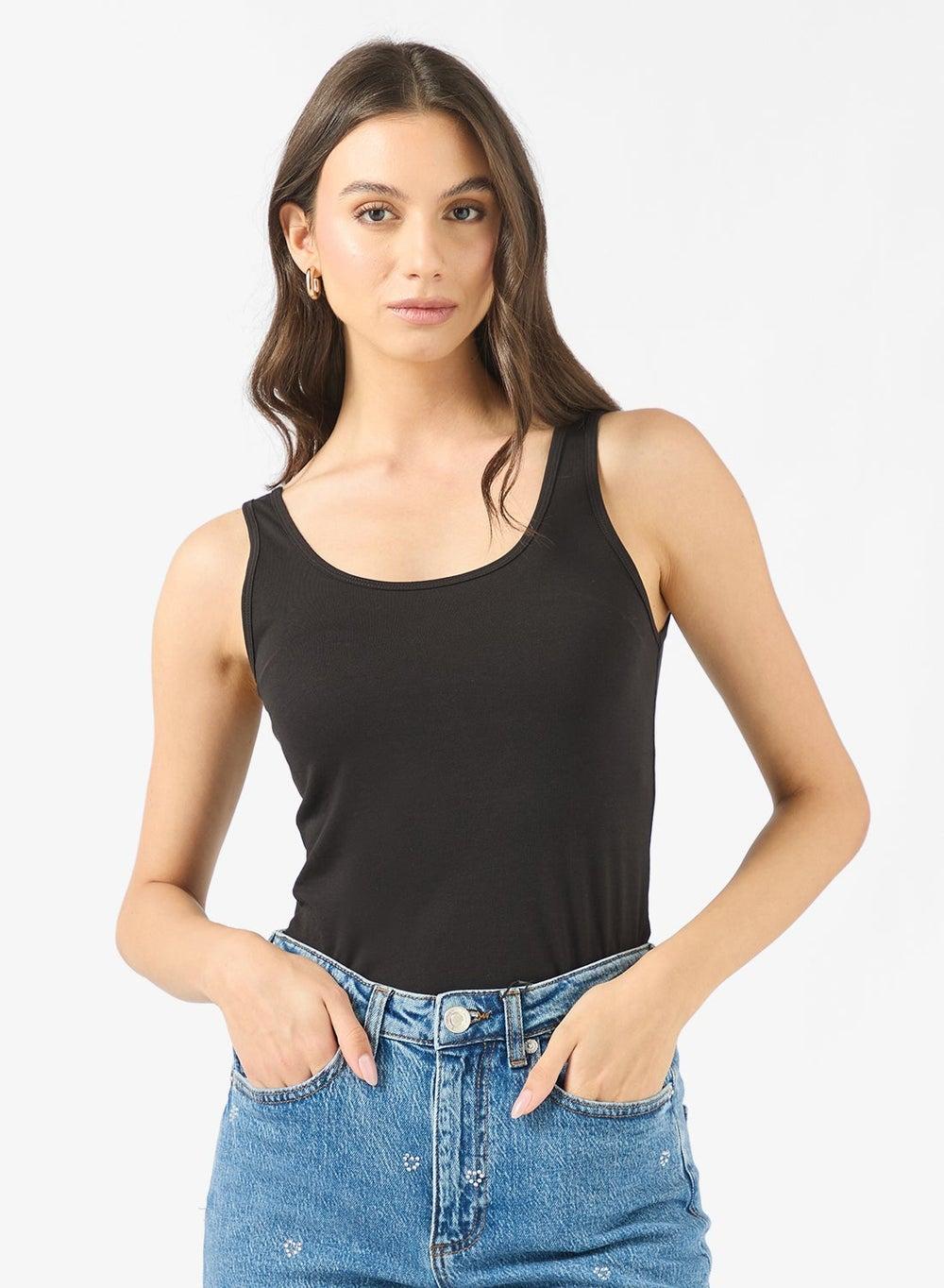 Casual Tank Top in Cotton Blend - Image 1