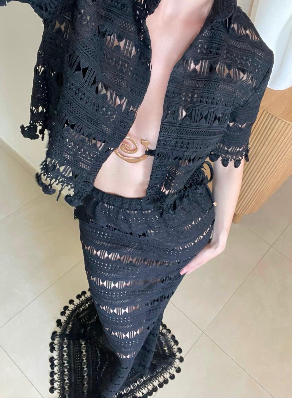 Mykonos Black Co-ord Set - Image 1