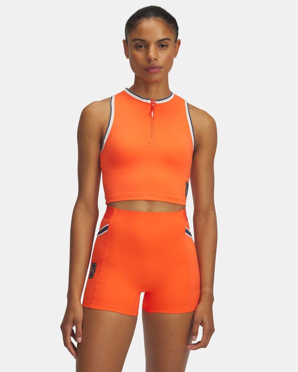 Women's Run 96 Cropped Tank Top - Image 1