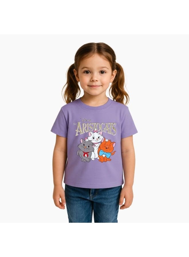 Disney Aristocats Girls Short Sleeve T-Shirt - Image 1