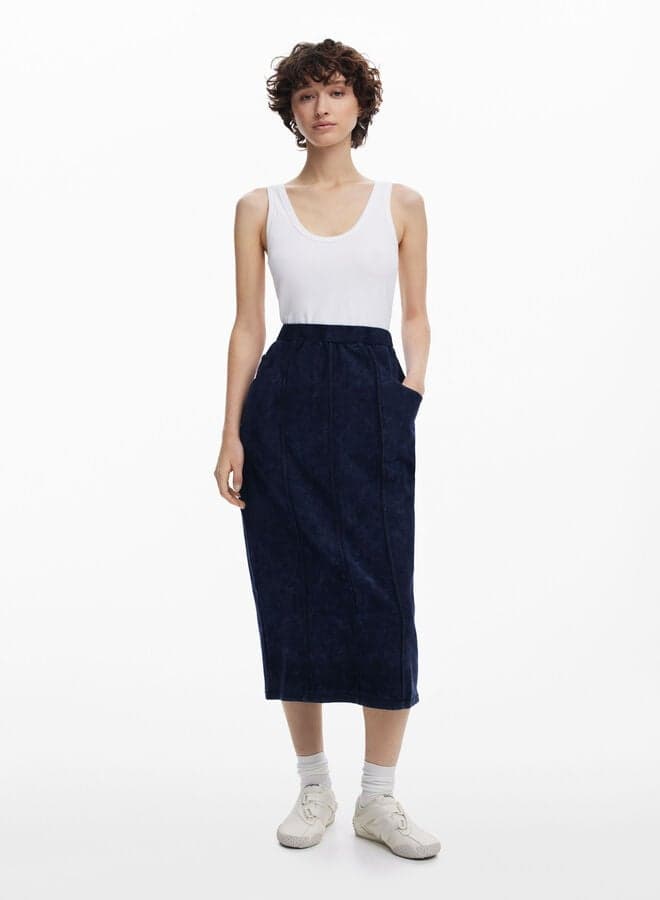 Combined Midi Dress for Women - Image 1