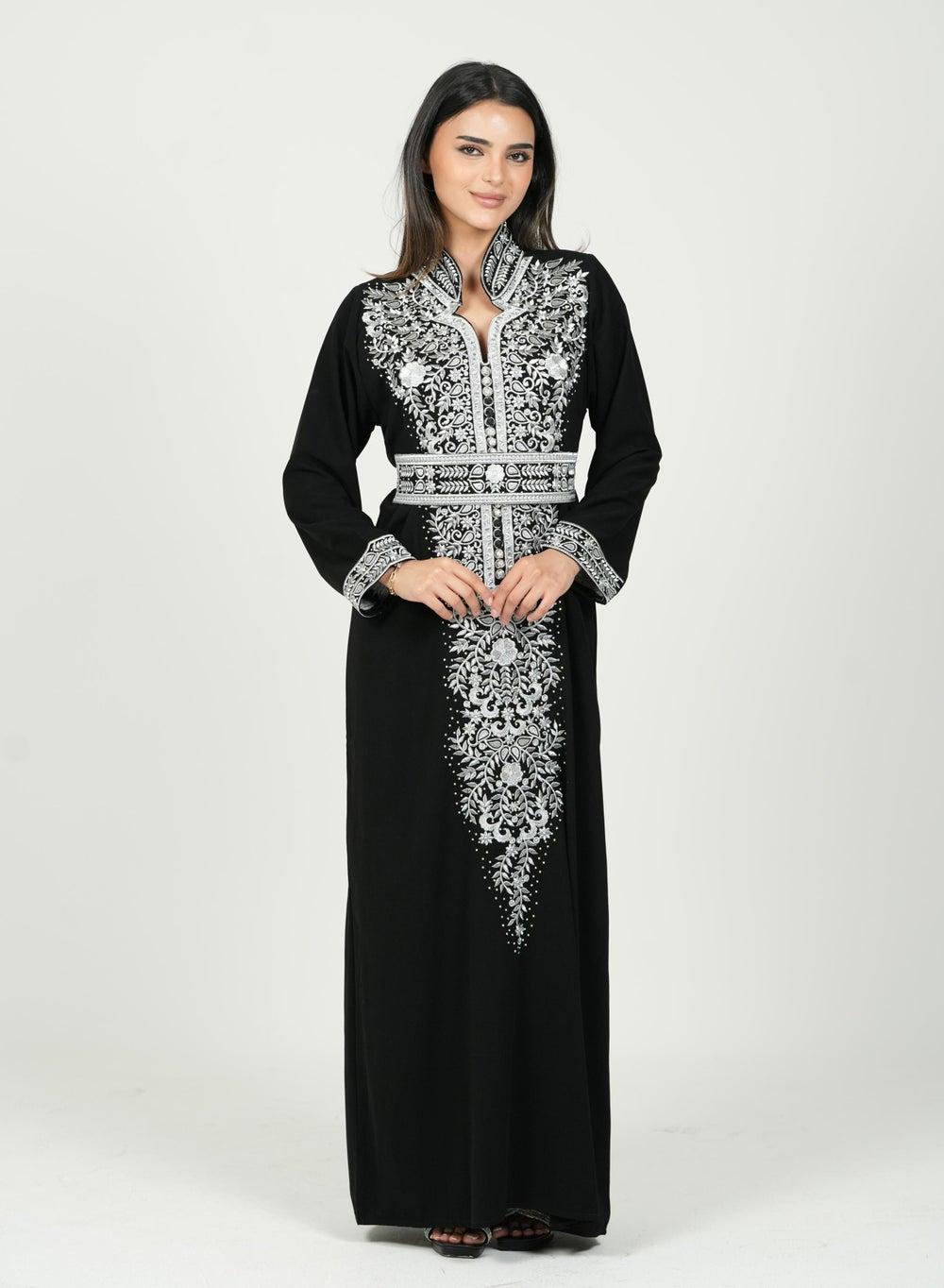 Embroidered Jalabiya Dress for Elegant Traditional Wear - Image 1