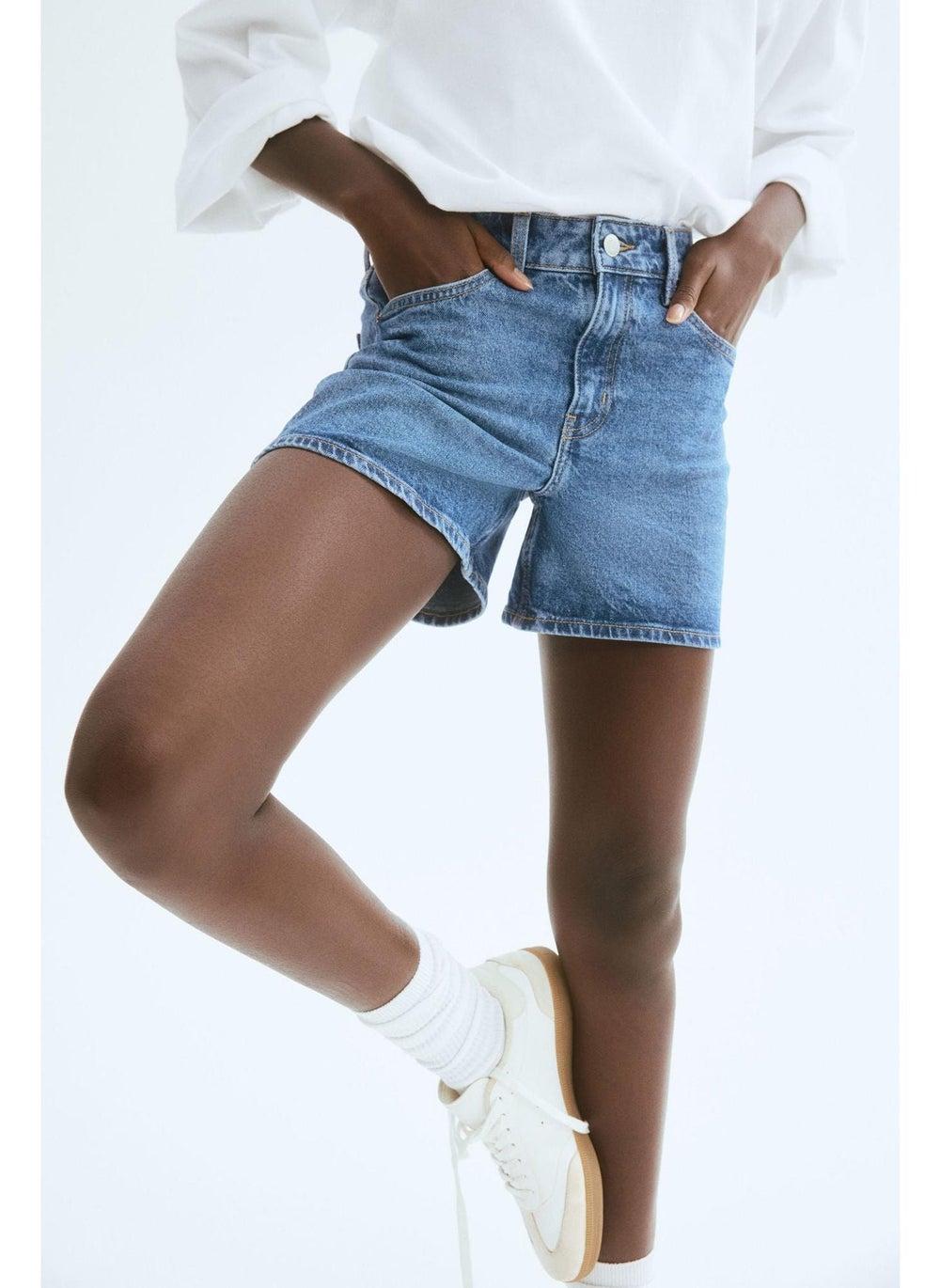 Women’s Cotton Denim Shorts with Slight Stretch - Image 1
