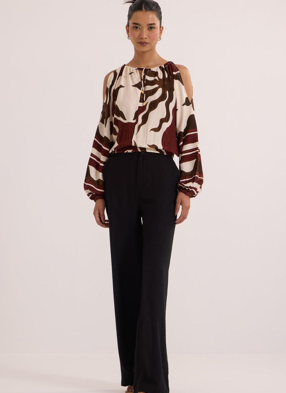 The Sol Off-Shoulder Blouse - Image 1